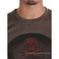 Cool Skull Screen Printing mode personnalisé coton gros hommes T Shirt